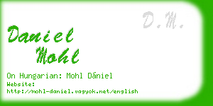 daniel mohl business card