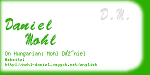 daniel mohl business card